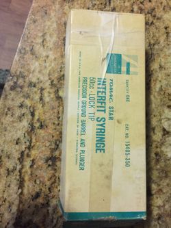 Glass SYRINGE 50CC TOMAC STAR