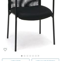 OFM ESS Collection Mesh Back Upholstered Side Chair