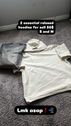 2 Essentails Hoodie Relaxed For 80$ Sizes S And M