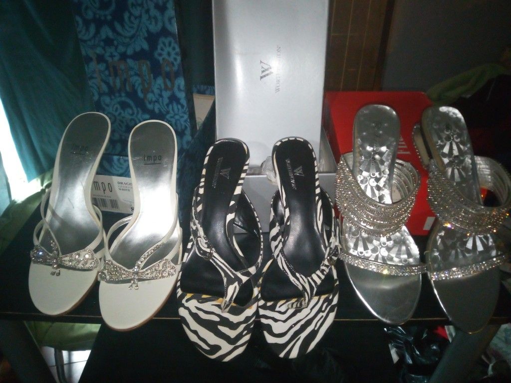 3 Pairs Of Women's Shoes Size 8