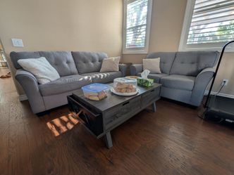 Sofa with loveseat and table for sale - no pet and non smoking household