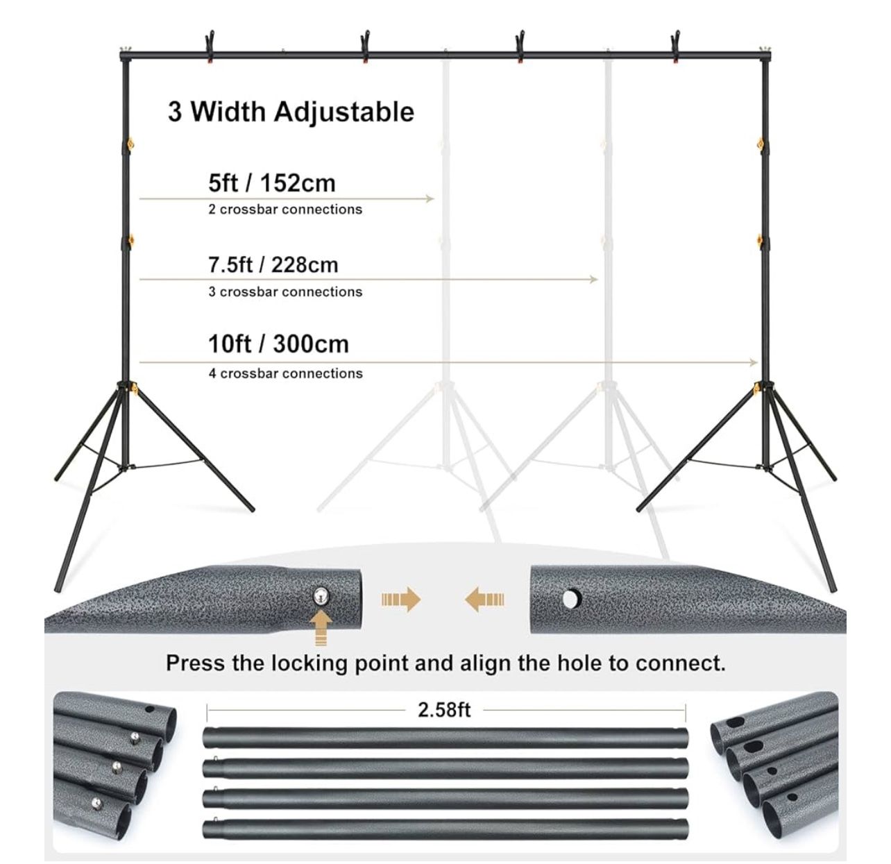 Backdrop Stand & Xtra Clips
