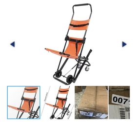 Retail $366.96) Ageanbri Portable Stair Lift Chair, 350 Lbs Capacity, Orange