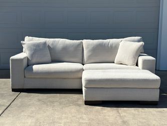 Free Delivery/ Large Couch with Ottoman