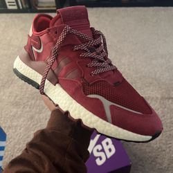 Adidas, 3M x Nite Jogger, Burgundy, Sz 9  OBO