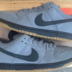 Nike SB Dunk Low Cool Grey Orange Label Size 11