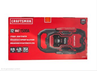 Craftsman 12 volt lithium 1500 qmp jump starter