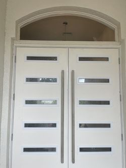New Entrance Doors With Beautiful Handles