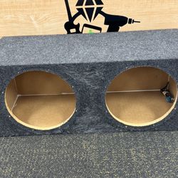 QPower 12 Inch Heavy-Duty Dual Sealed Vehicle Subwoofer Enclosure