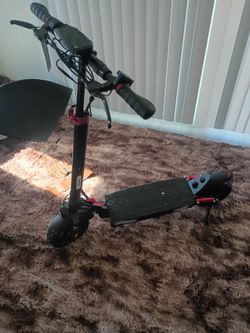 Electric Scooter Black and Red