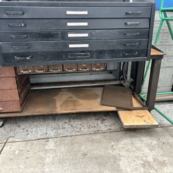 Cabinet 5 Drawers File Dim 47”x35”x17”