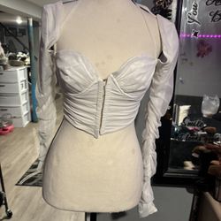 Oh Polly White Corset Top