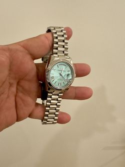 Day Date Presidential Homage - Fluted Bezel - Ice Blue Dial