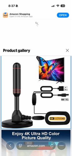 Brand new TV Antenna Indoor Antenna for Smart TV with 2 Amplifier Signal Booster for Long Range Reception