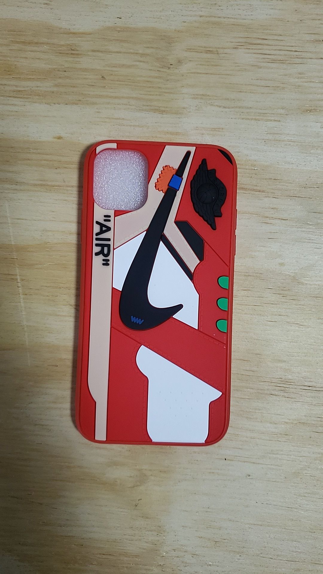 Off White Jordan 1 Case Cover Protective For iPhone 11 .Red