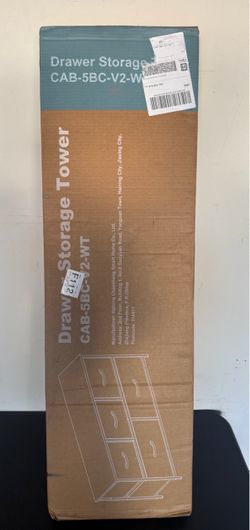 Drawer Storage Tower CAB-5BC-V2-WT OBO