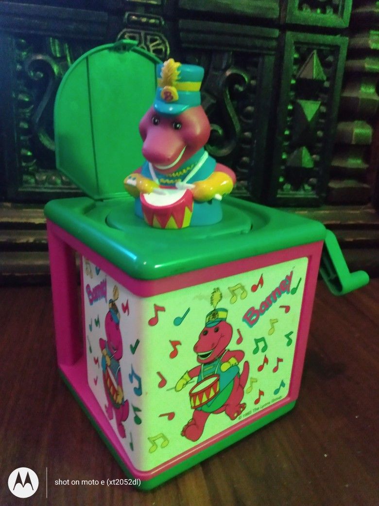 Vintage Barney Jack In The Box