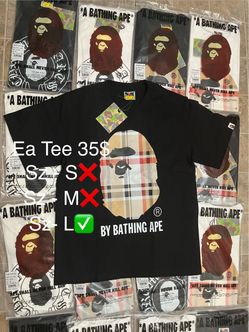 Bape tee’s ( Good deals‼️‼️)