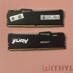 Kingston Fury Beast 8g Ram X2