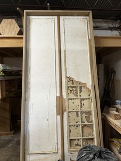 Antique Glass Double Door