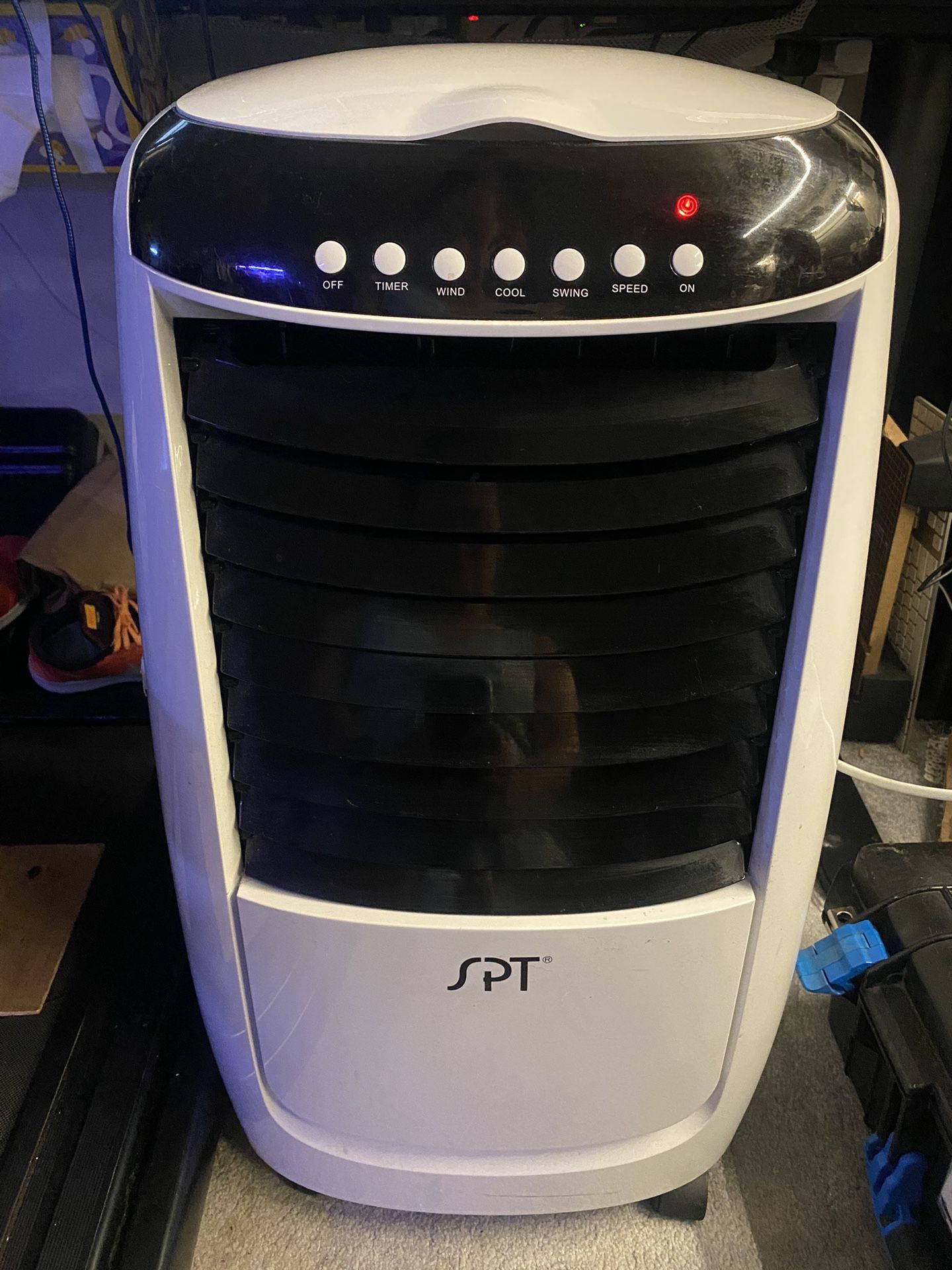 SPT  SF-6N25 Evaporative Air Cooler With 3D Cooling Pad, Swamp Cooler Low Energy 60W Cold Fan