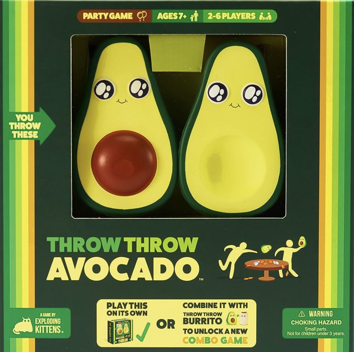 Throw Avocado by Exploding Kittens - A Dodgeball Card Sequel and Expansion Set