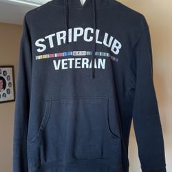 Strip club veteran hoodie small