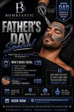 Father’s Day facials!!