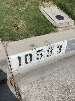 American Flag Curb Address 
