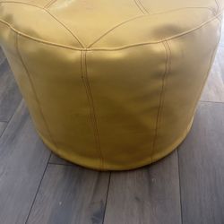 Yellow Ottoman/ Poof 