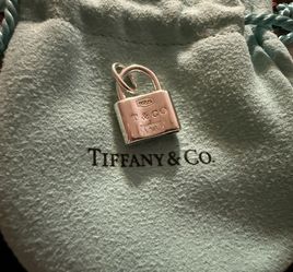 Tiffany & Co. Sterling Silver Padlock Charm — Retired - early 2000s 
