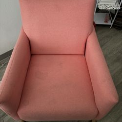 Pink fabric Chair
