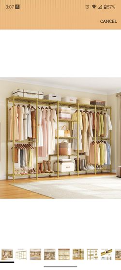 Large Industrial Pipe Clothing Rack