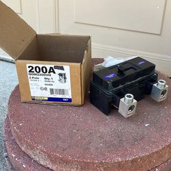 Square D - QOM2200VH Bolt On Circuit Breaker, 200A, 2 Pole, Qom,