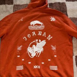 Nike Jordan Artist Series by Umar Rashid Orange Hoodie