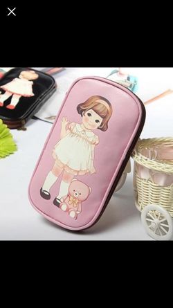 Cute Doll Pencil Case Cosmetic Case