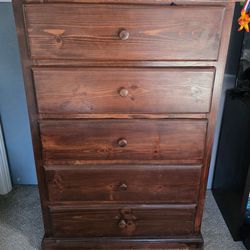 Dark brown wood Dresser