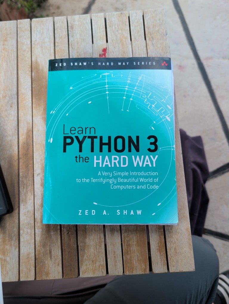 Learn Python 3 The Hard Way