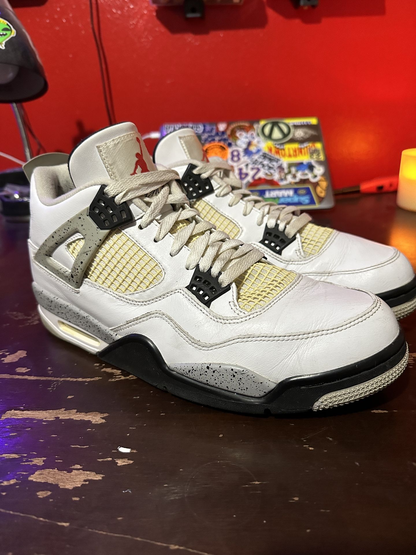 Jordan 4 White Cement SIZE 12