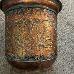 Large Metal Flower Pot