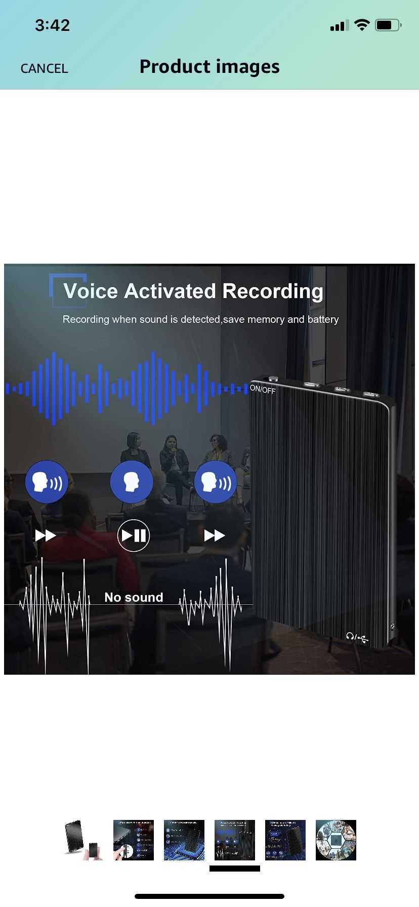 Brand New 16GB Digital Voice Recorder,Henf Voice Activated Recorder with 70 Hours Recording Time,Thinnest Audio Voice Recorder,HD Recording Device wit