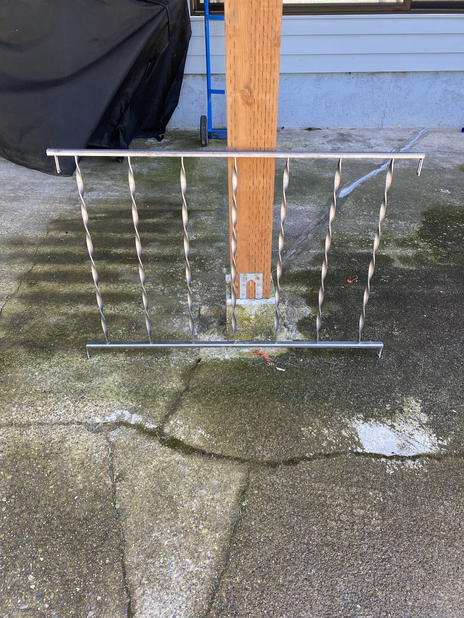 Steel Railing : 3@ 42.5 Inches Long 1@ 36”