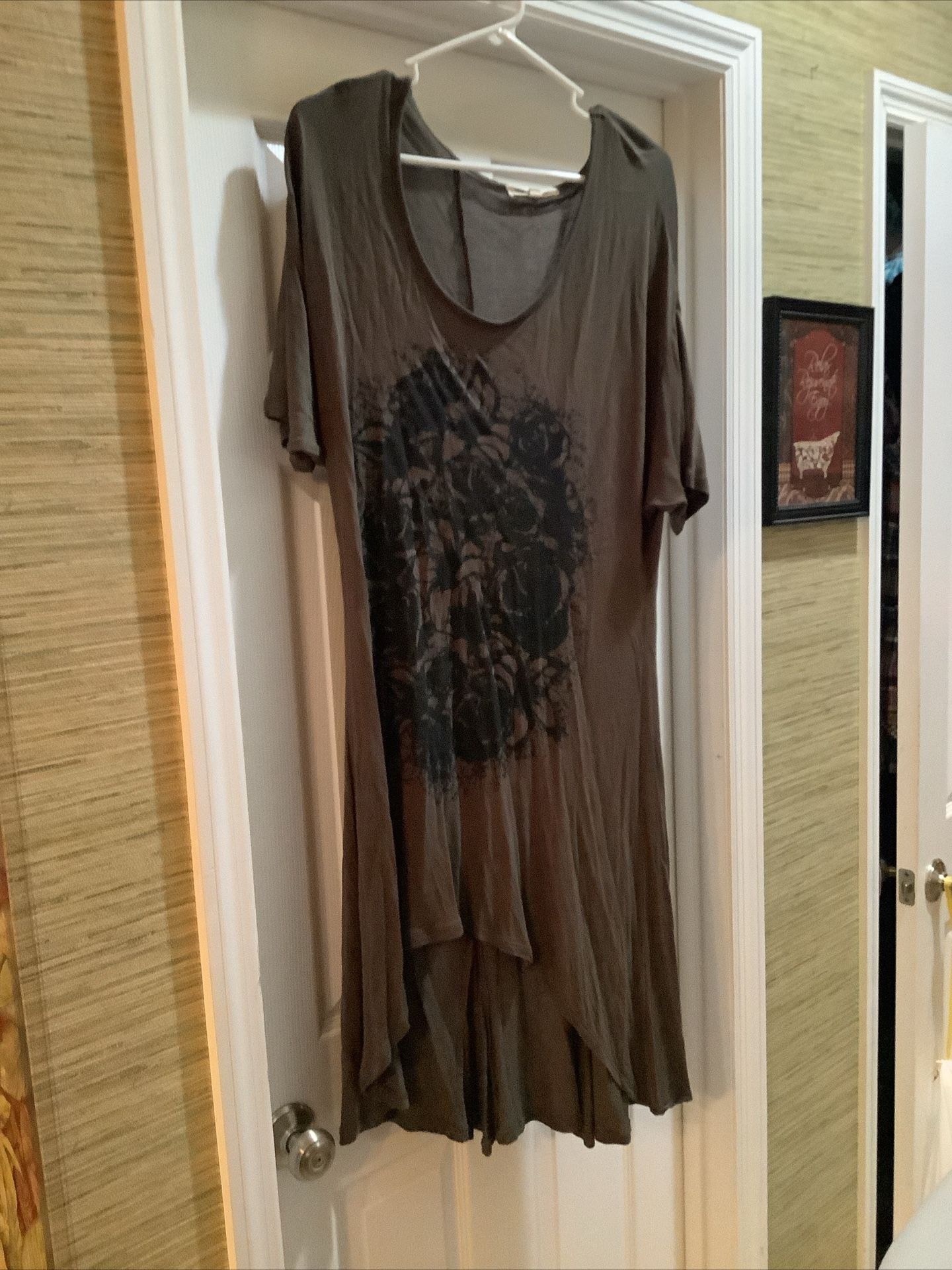 Indigo Thread Co. Green T-Shirt Tunic Size Medium