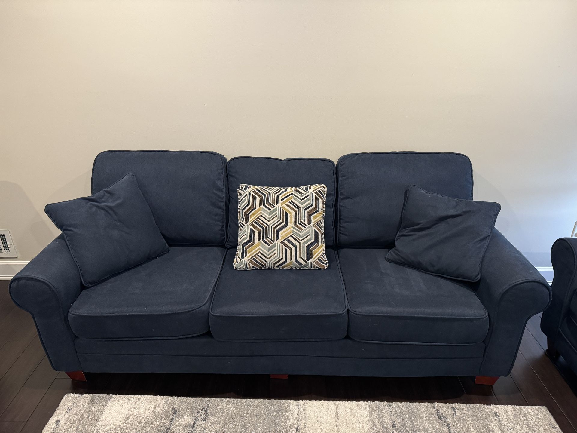 Navy Blue Gracie Sofa 90” 