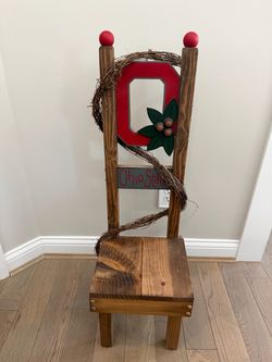Ohio State Buckeyes Decorative Wooden Chair. 36” tall and 11” wide!