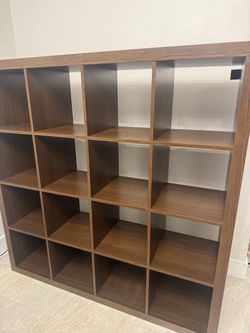 IKEA EXPEDIT 4x4 Cube Shelf / Bookcase – Black Brown – $50