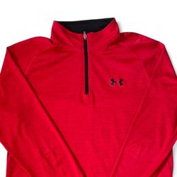 Under Armour Mens Storm Armour  Red Pullover Loose Fit Medium