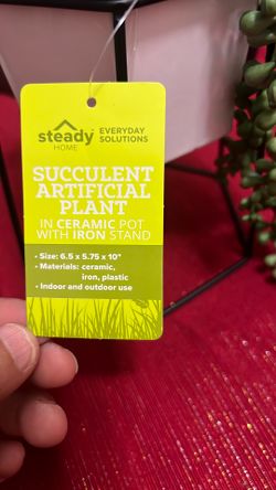 Artificial Plant In Ceramic Vase 