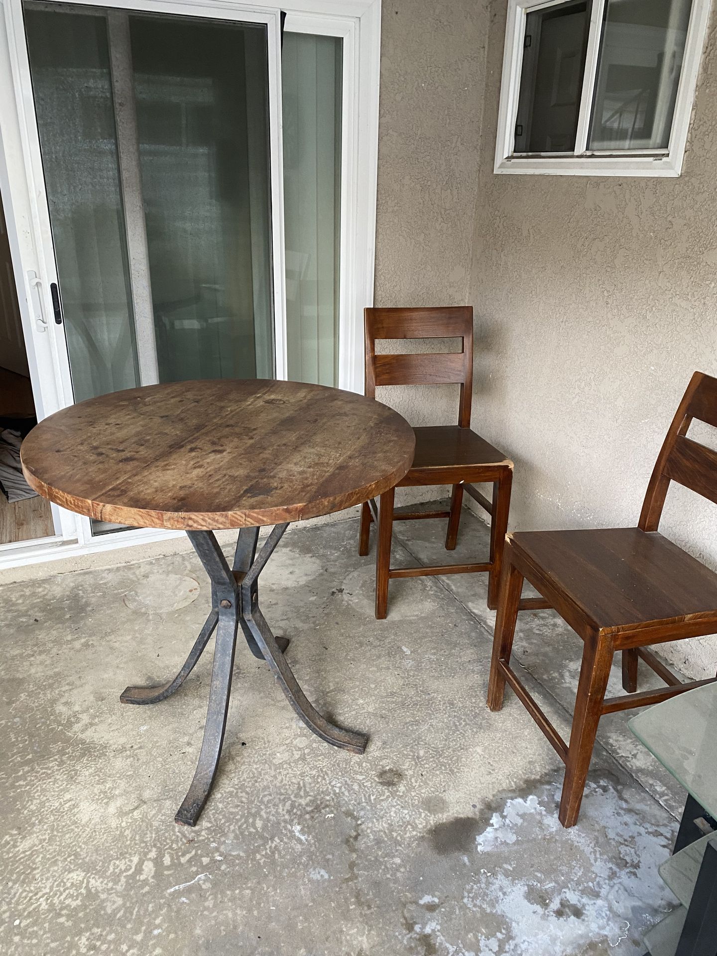 Table with two chairs