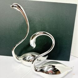 Vintage Blown Glass Swans